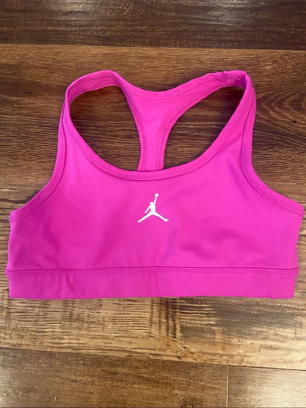 Jordan Pink Girls' Sports Bra with White Jumpman